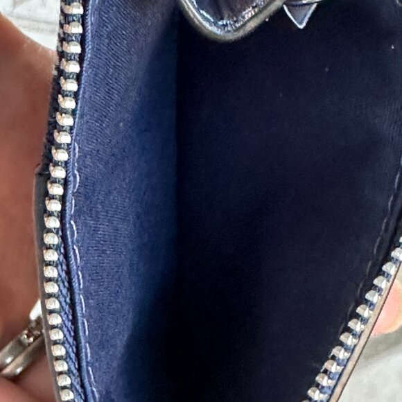 COACH MINI SKINNY ID CASE IN SIGNATURE DENIM:NWT DEEP BLUE CAN65 - Picture 9 of 13